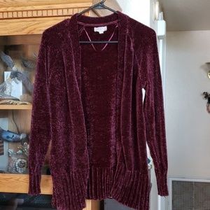 Loft chenille cardigan sweater xsmall